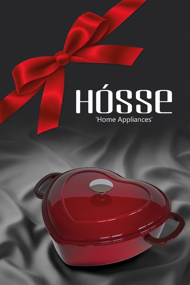 Støpejernsgryte hjerteformet 2 l