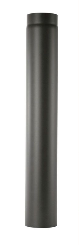 Ø150mm Peisrør rett 25 cm 2 mm Sort - matt