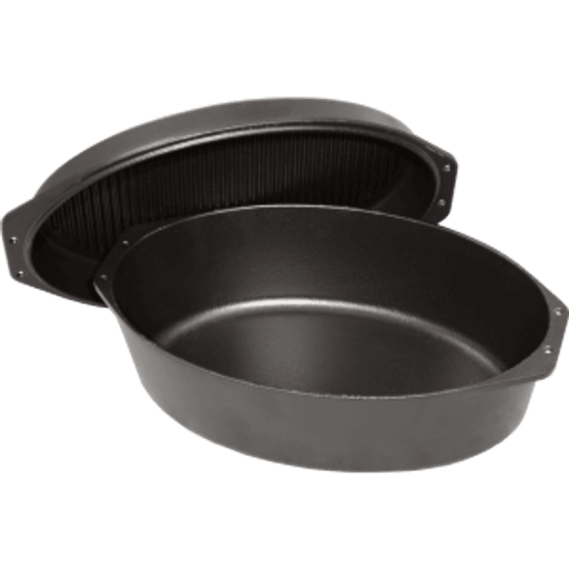 Oval gryte med grill lokk 5,8 l 