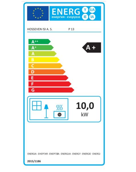 Hovedbilde Pelletsovn P10 Air 10 kW Sort